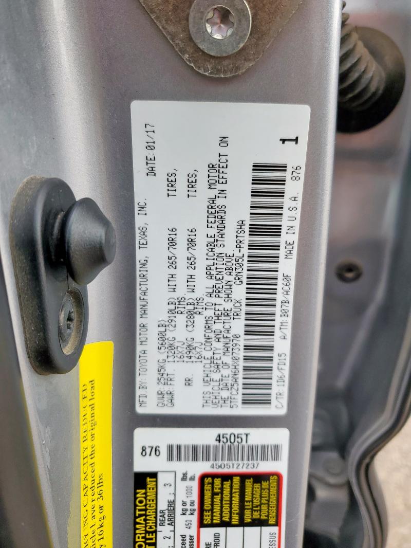 2017 TOYOTA TACOMA DOU #3274845154