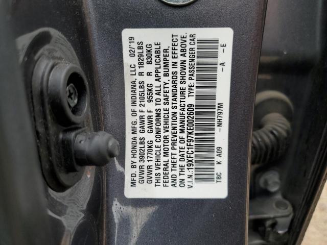 2019 HONDA CIVIC TOUR #3284914935