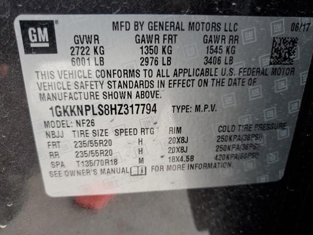 2017 GMC ACADIA DEN - 1GKKNPLS8HZ317794