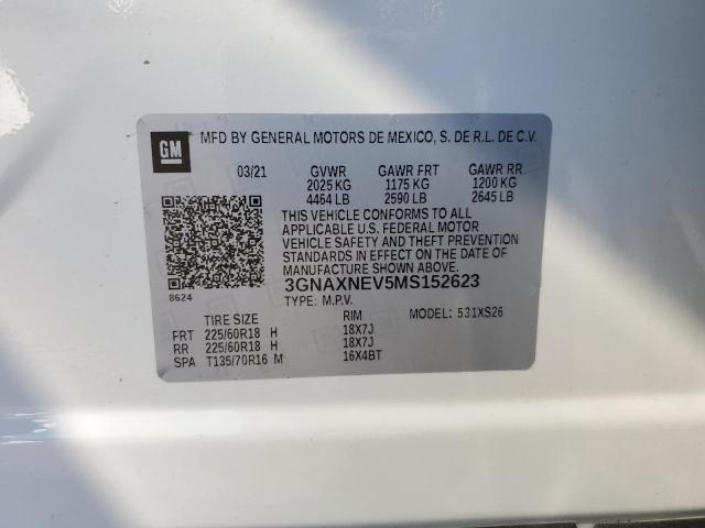 2021 CHEVROLET EQUINOX PR 3GNAXNEV5MS152623