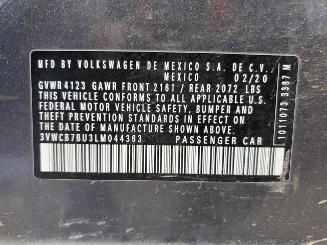 2020 VOLKSWAGEN JETTA S #3268326043