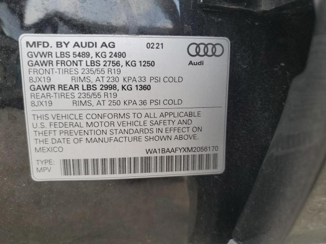 2021 AUDI Q5 PREMIUM PLUS #3278999695