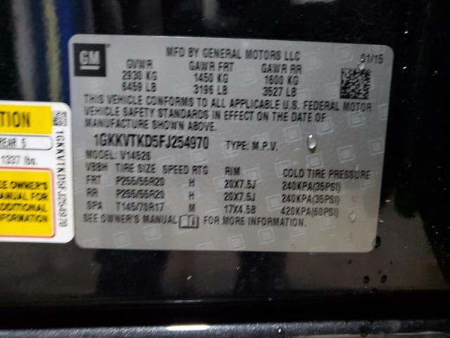 2015 GMC ACADIA DENALI 1GKKVTKD5FJ254970