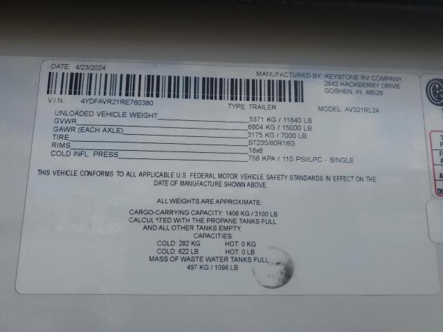 2024 KEYSTERVCO ALPINE #3284625345