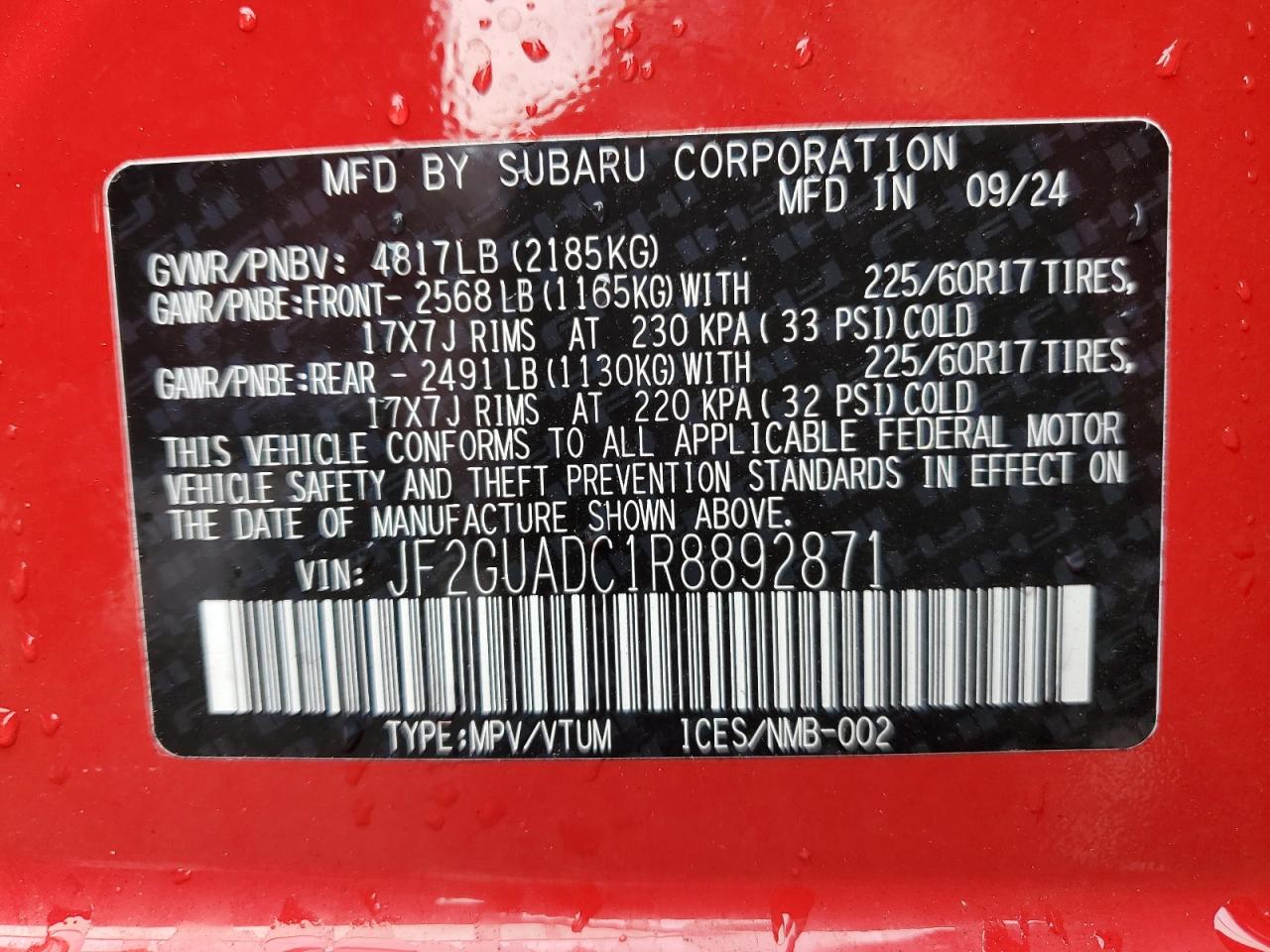 SUBARU CROSSTREK PREMIUM