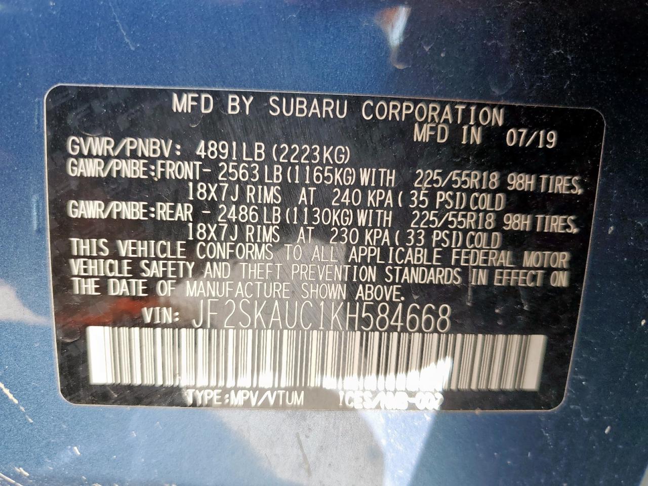 SUBARU FORESTER LIMITED