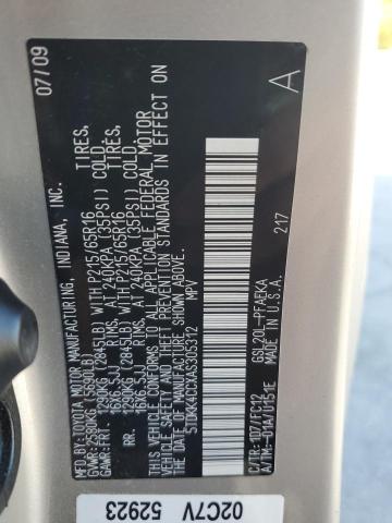 2010 TOYOTA SIENNA CE #3285754649