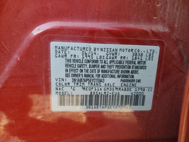 2014 NISSAN SENTRA S - 3N1AB7AP5EY270943