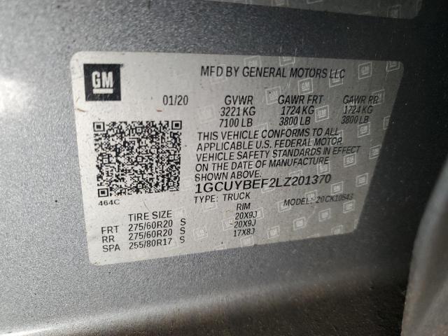 2020 CHEVROLET SILVERADO - 1GCUYBEF2LZ201370