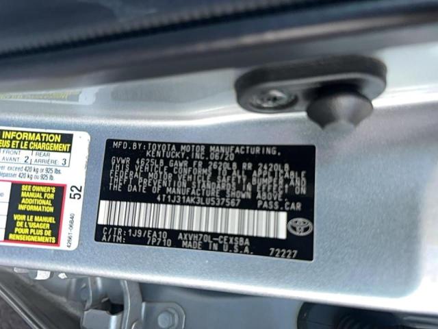 2020 TOYOTA CAMRY SE - 4T1J31AK3LU537567