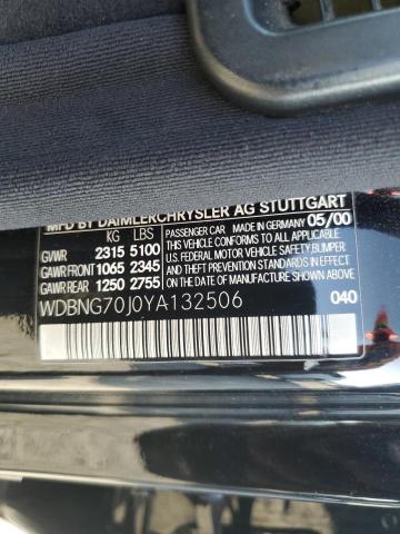 2000 MERCEDES-BENZ S 430 #3301839336