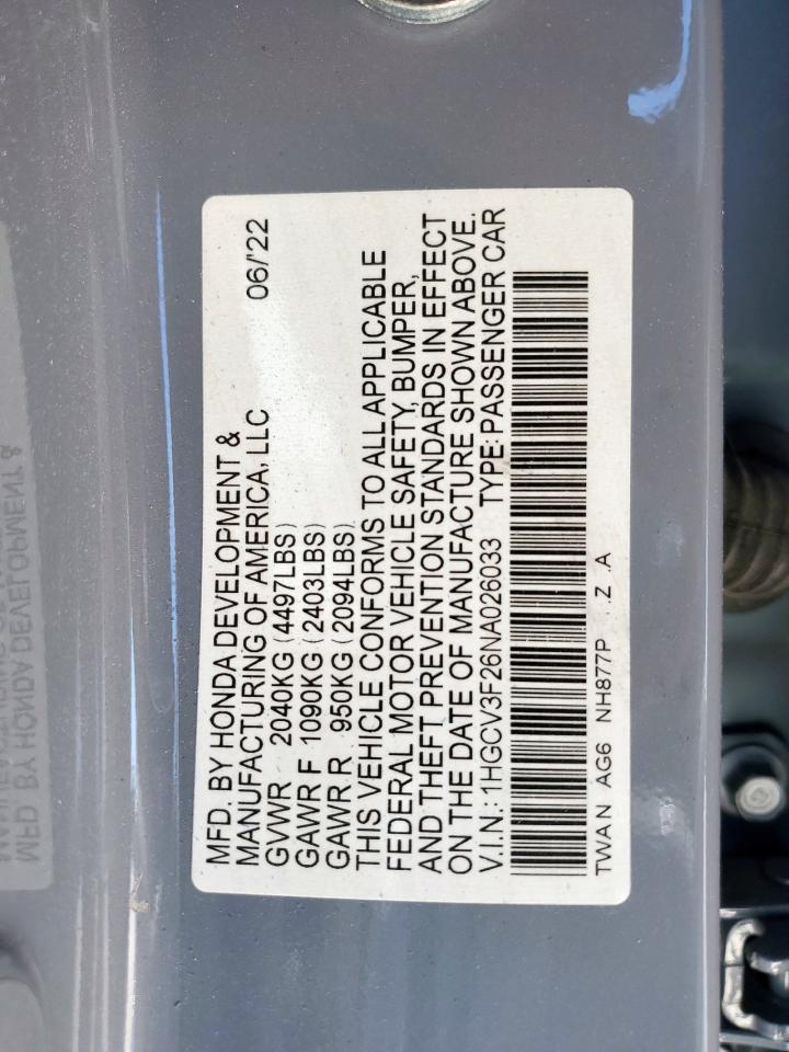 HONDA ACCORD HYBRID SPORT