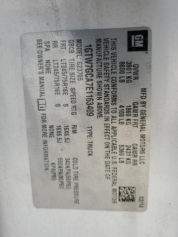 2014 GMC SAVANA CARGO 2500 15 #3291252043