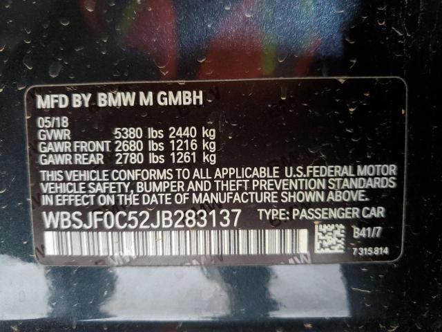 2018 BMW M5 WBSJF0C52JB283137