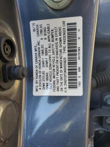 2016 HONDA CIVIC LX - 2HGFC2F54GH555623