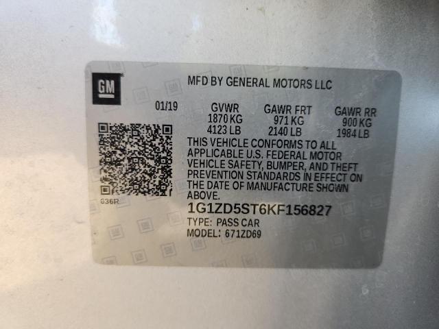 2019 CHEVROLET MALIBU LT #3291380139