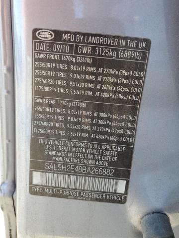 2011 LAND ROVER RANGE ROVE #3283883415