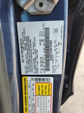 2019 FORD FUSION SE #3287803099