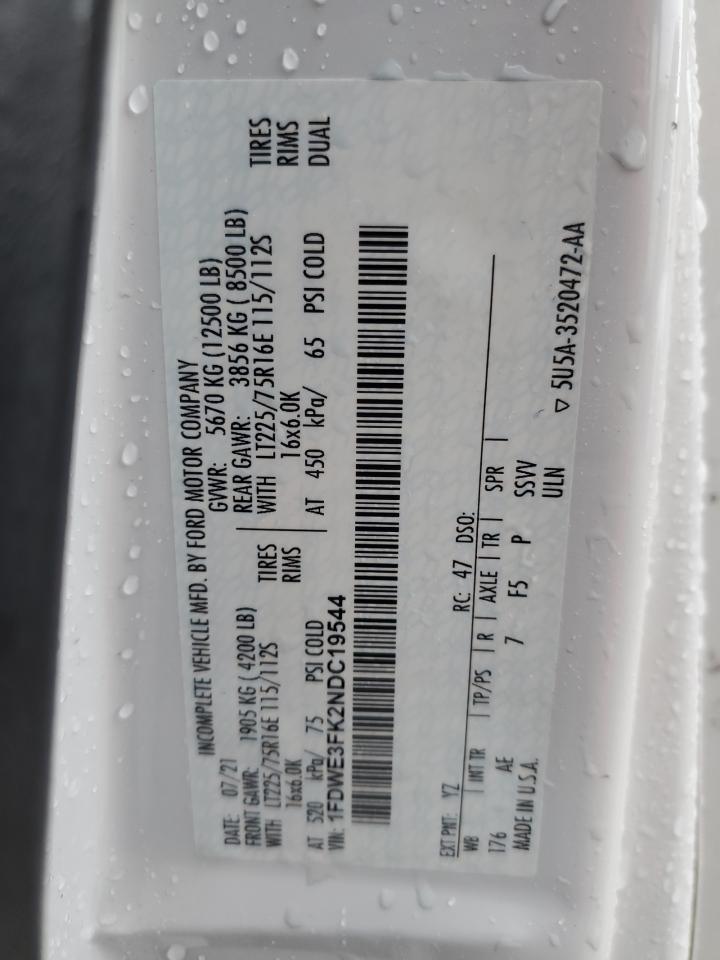 FORD ECONOLINE E350 SUPER DUTY CUTAWAY VAN