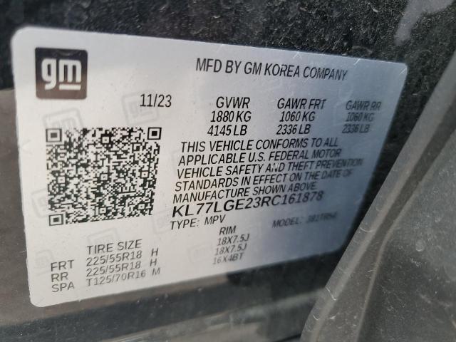 2024 CHEVROLET TRAX 1RS - KL77LGE23RC161878