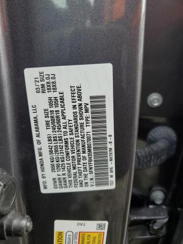 2021 HONDA PILOT EX #3285779657