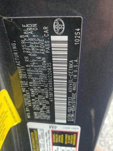 2011 TOYOTA CAMRY BASE - 4T1BF3EK6BU220835