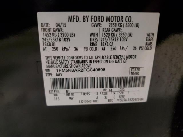 2015 FORD EXPLORER POLICE INTERCEPTOR - 1FM5K8AR2FGC40898