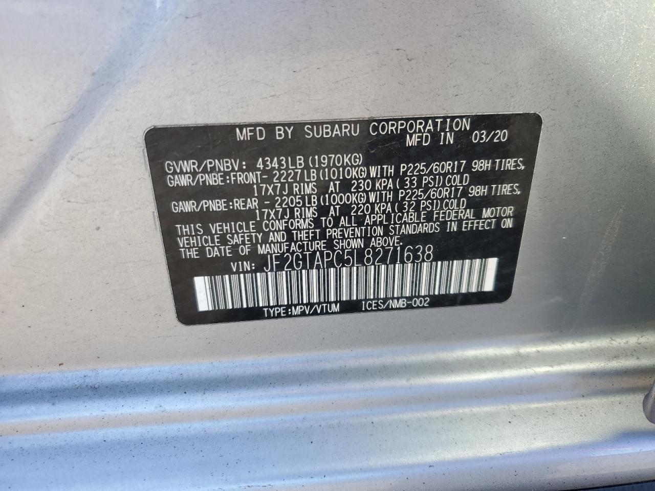 SUBARU CROSSTREK PREMIUM