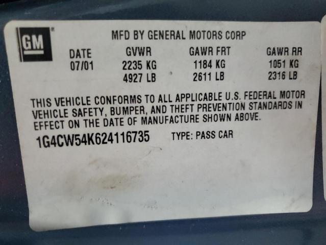 2002 BUICK PARK AVENU #3303960696