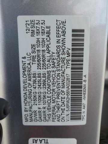 2022 HONDA CR-V EX - 5J6RW2H56NA002817