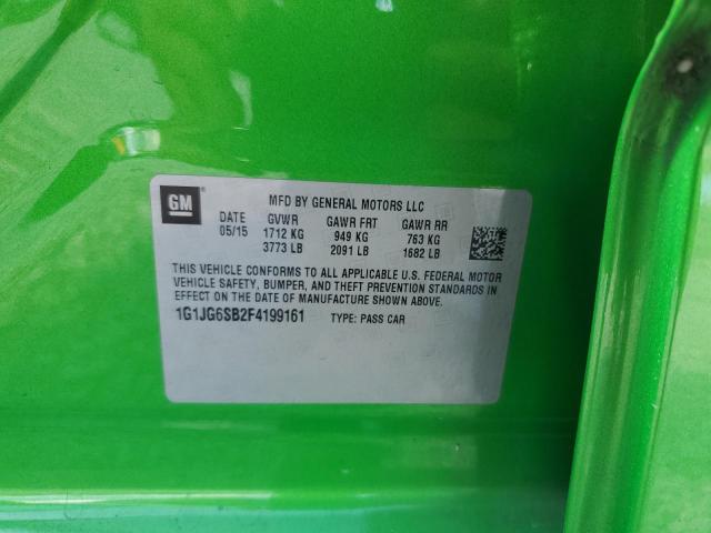 2015 CHEVROLET SONIC LT - 1G1JG6SB2F4199161