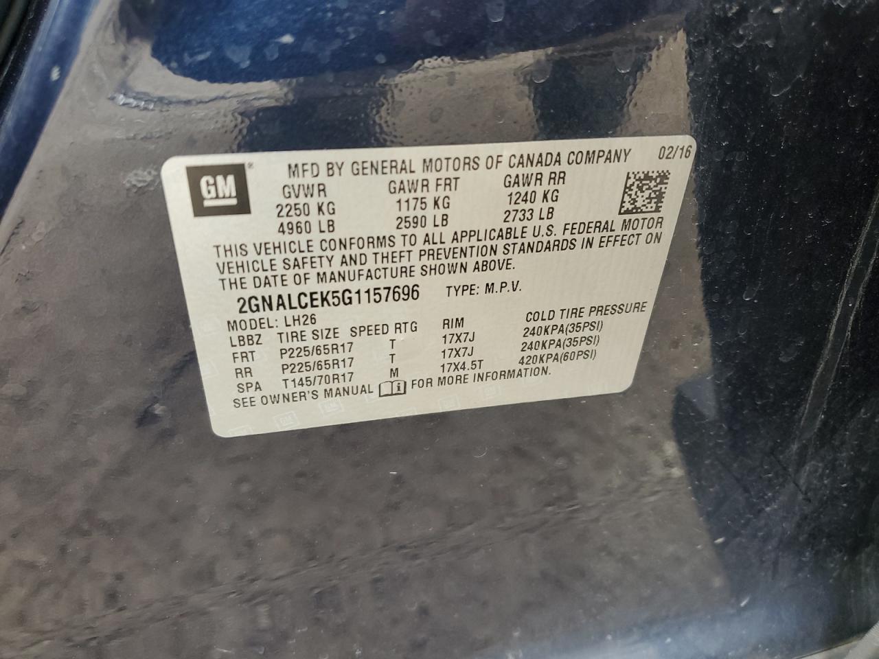 CHEVROLET EQUINOX LT