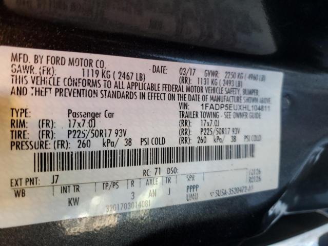 2017 FORD C-MAX SE - 1FADP5EUXHL104811
