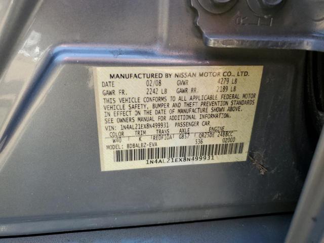 2008 NISSAN ALTIMA 2.5 #3302654003