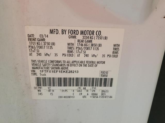 2014 FORD F150 SUPER - 1FTFX1EF1EKE28213