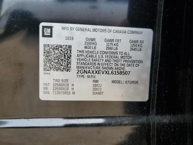 2020 CHEVROLET EQUINOX PR 2GNAXXEVXL6158507