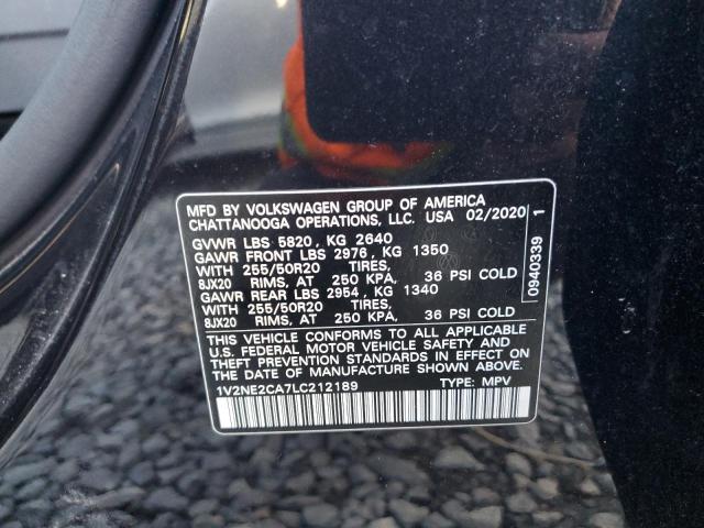 2020 VOLKSWAGEN ATLAS CROS #3302814894