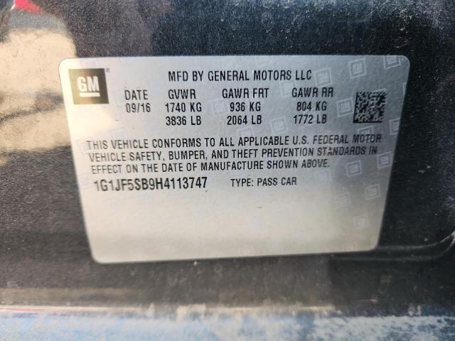 2017 CHEVROLET SONIC PREM #3265118887