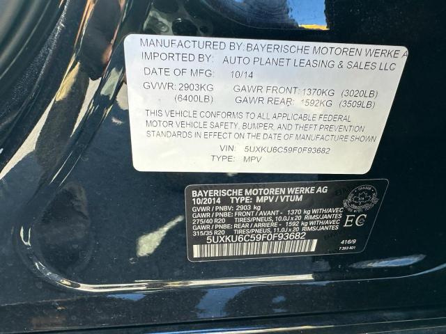 2015 BMW X6 XDRIVE5 5UXKU6C59F0F93682
