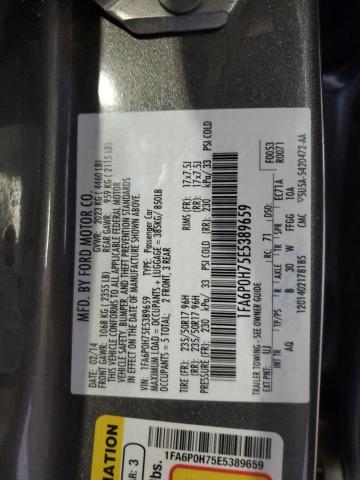 2014 FORD FUSION SE - 1FA6P0H75E5389659