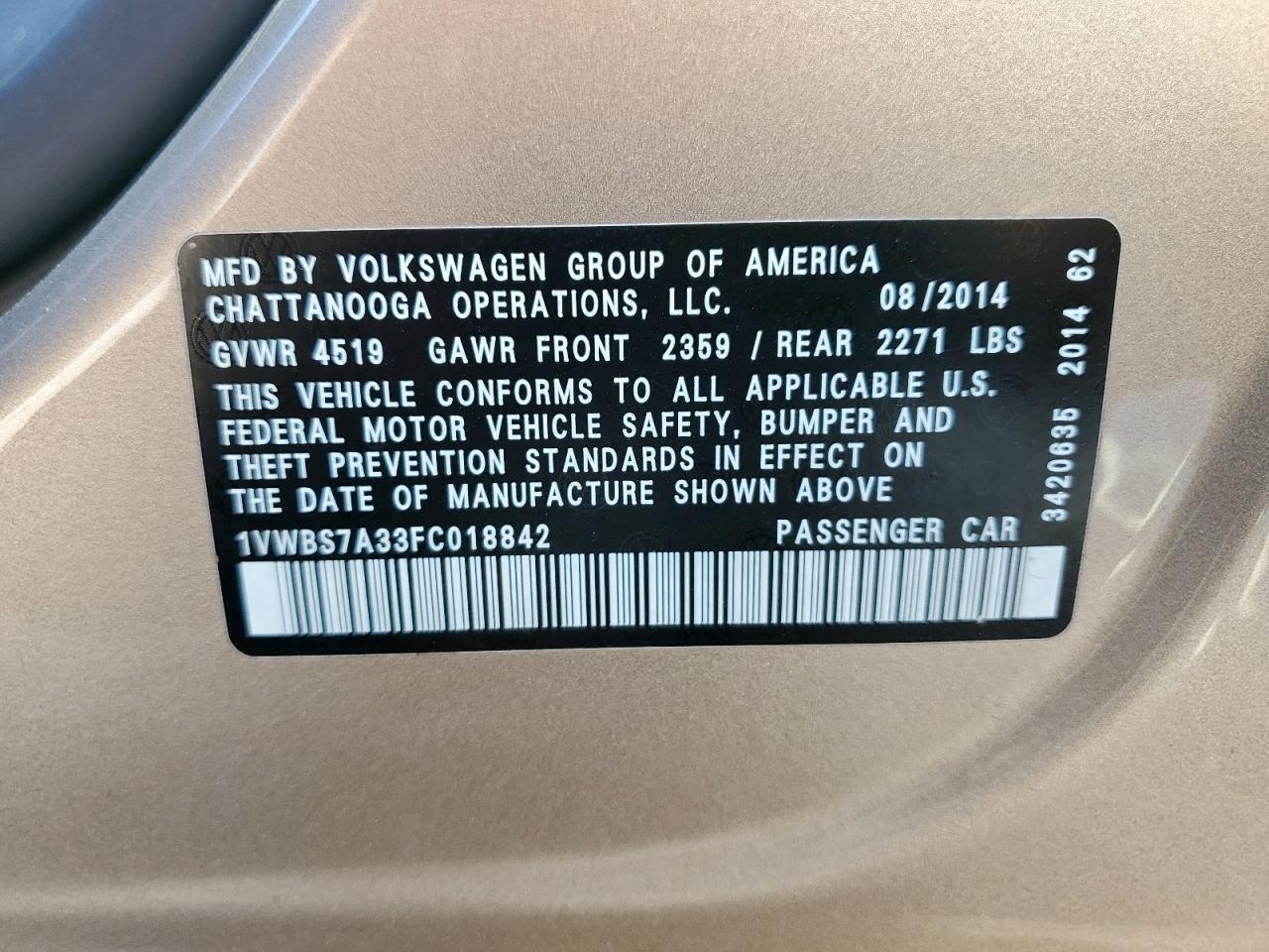 VOLKSWAGEN PASSAT SE