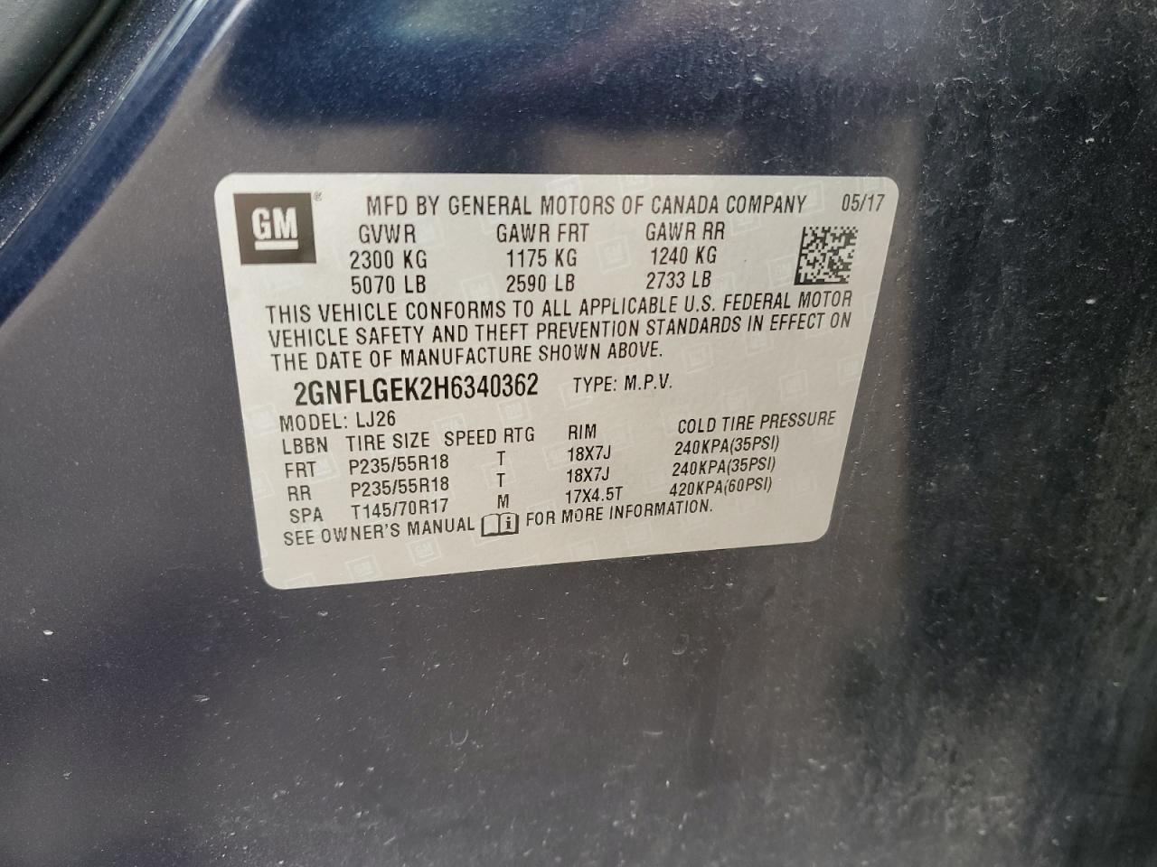 CHEVROLET EQUINOX PREMIER