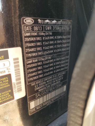 2014 LAND ROVER RANGE ROVE #3308208240