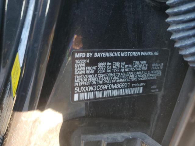 2015 BMW X4 XDRIVE2 5UXXW3C59F0M86921