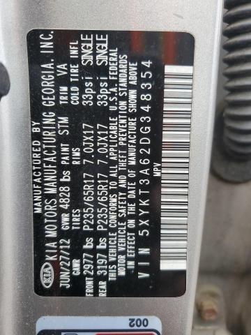 2013 KIA SORENTO LX - 5XYKT3A62DG348354