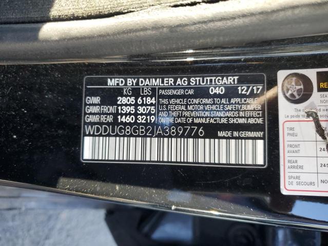 2018 MERCEDES-BENZ S 560 4MAT WDDUG8GB2JA389776