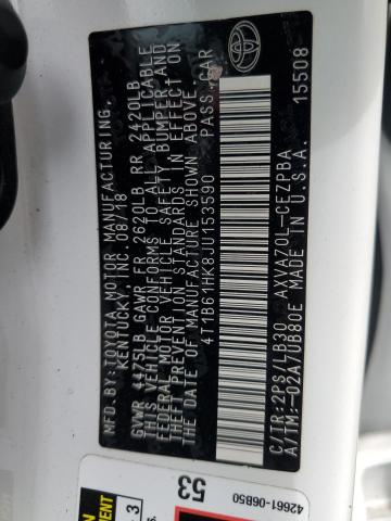 2018 TOYOTA CAMRY XSE 4T1B61HK8JU153590