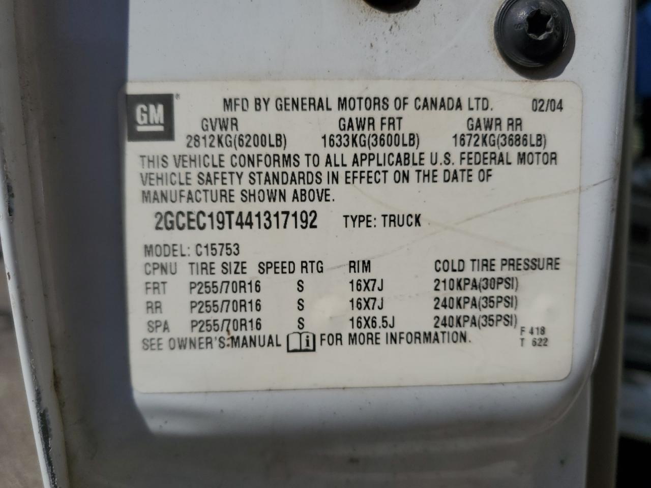 Lot #3281578387 2004 CHEVROLET SILVERADO