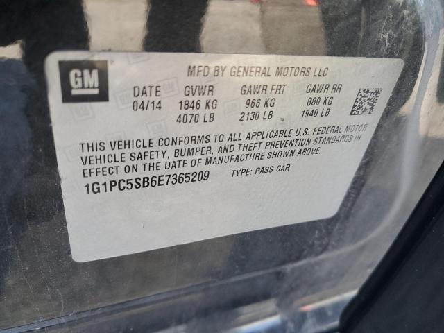 2014 CHEVROLET CRUZE LT - 1G1PC5SB6E7365209