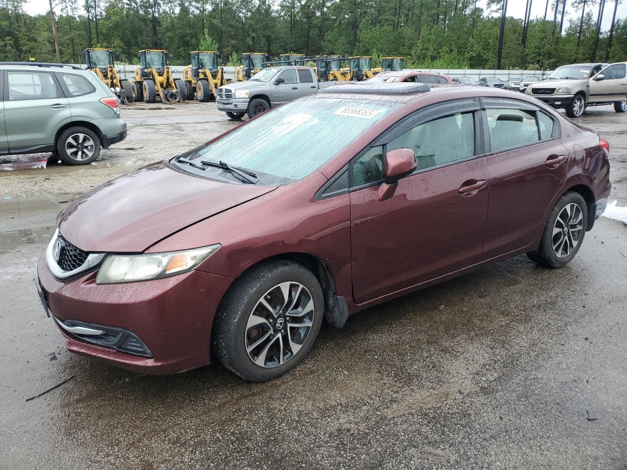 Lot #3278819608 2013 HONDA CIVIC EX